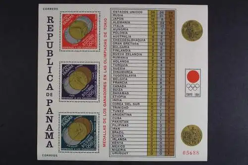 Panama, MiNr. Block 31 A, Tokio 1964, postfrisch - 631402