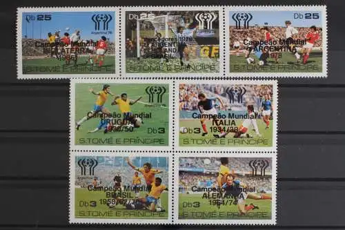 Sao Tome + Principe, MiNr. 551-557 A, Fußball WM 1978, postfrisch - 631645