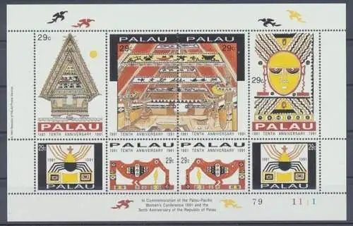 Palau, MiNr. 474-481 Kleinbogen, postfrisch - 693974