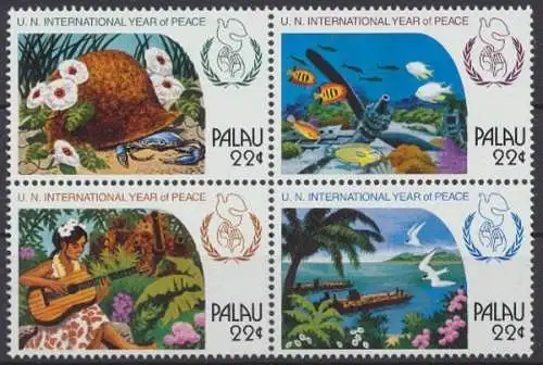 Palau, MiNr. 154-157 Zd, Frieden, postfrisch - 693981