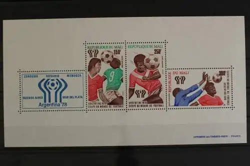 Mali, MiNr. Block 10 I, Fußball WM 1978, postfrisch - 631619