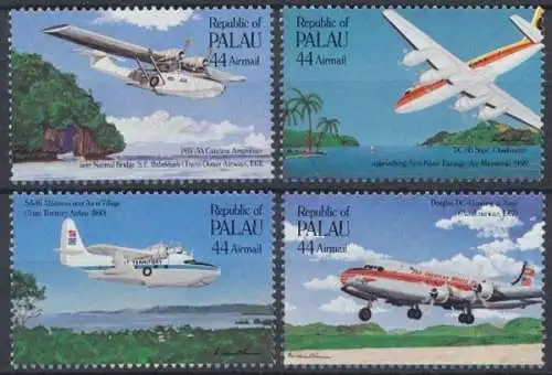 Palau, Flugzeuge, MiNr. 92-95, postfrisch - 693963