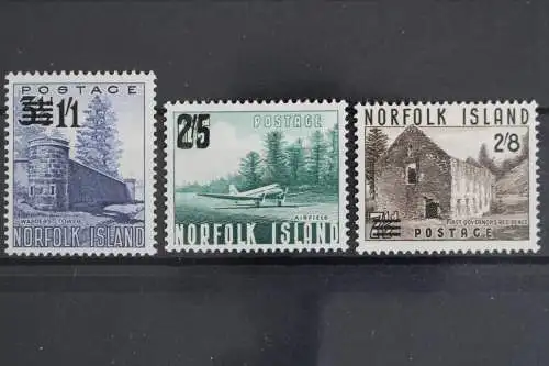 Norfolk-Inseln, MiNr. 37-39, Ansichten, Falz - 632936