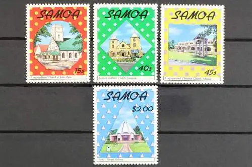 Samoa, MiNr. 665-668, Weihnachten, Kirchen, postfrisch - 632467