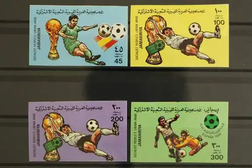 Libyen, MiNr. 990-993 B, Fußball WM 1982, postfrisch - 631687