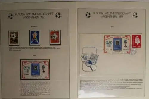 Fussballweltmeisterschaft Argentinien 1978, im Lindner Vordruck - 702775