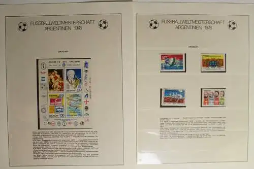 Fussballweltmeisterschaft Argentinien 1978, im Lindner Vordruck - 702775