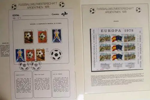 Fussballweltmeisterschaft Argentinien 1978, im Lindner Vordruck - 702775