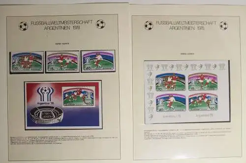 Fussballweltmeisterschaft Argentinien 1978, im Lindner Vordruck - 702775