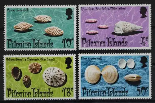 Pitcairn, MiNr. 137-140, Muscheln, Meeresschnecken, postfrisch - 633618