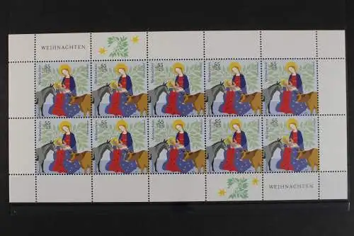 Deutschland, MiNr. 2627, Kleinbogen, Weihnachten, postfrisch - 630978