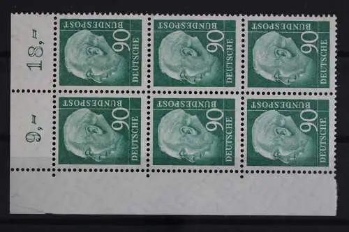 Deutschland, MiNr. 265 v, Sechserblock, Ecke li. oben, postfrisch - 631949