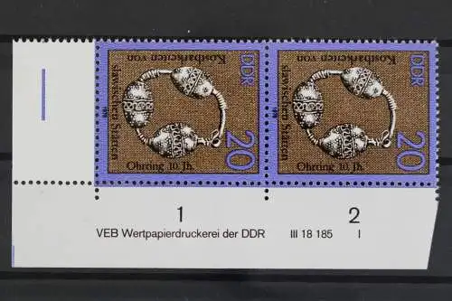 DDR, MiNr. 2304 Paar, Ecke re. unten, DV I, postfrisch - 632051