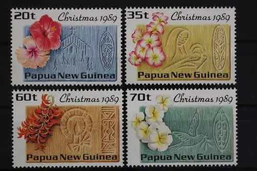 Papua Neuguinea, MiNr. 606-609, Weihnachten, Blüten, postfrisch - 633743