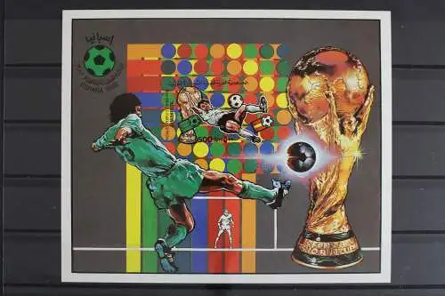 Libyen, MiNr. Block 62 B, Fußball WM 1982, postfrisch - 631685