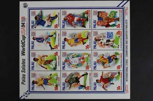 Palau, MiNr. 828-839 ZD-Bogen, Fußball, postfrisch - 633092