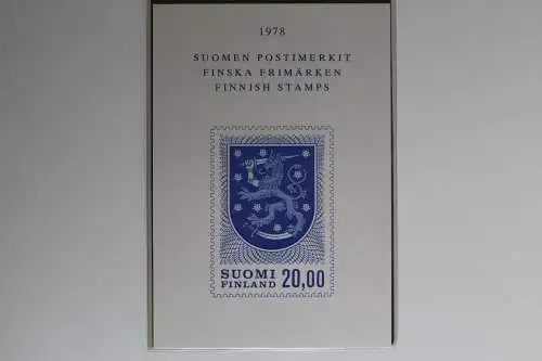 Finnland, MiNr. 822-833, Jahresmappe 1978, postfrisch - 633880