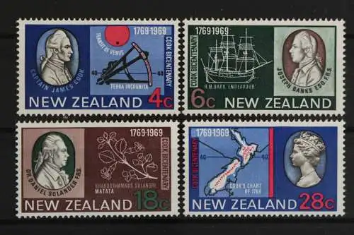 Neuseeland, MiNr. 510-513, James Cook, postfrisch - 635233