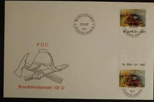 Aland, MiNr. 23, Zwischenstegpaar, FDC - 635834