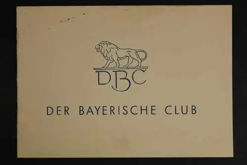 DBC - Der Bayerische Club, Einladung zur Weihnachtsfeier 1953 - 511472