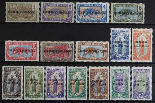 Ubangi-Schari-Tschad, MiNr. 1-16, Falz - 635153