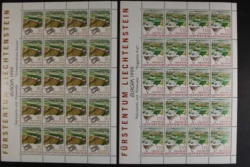 Liechtenstein, MiNr. 1190-1191, Kleinbögen, postfrisch - 636474