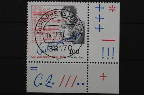 Deutschland (BRD), MiNr. 1893, Ecke re. unten, zentrischer Stempel, EST - 636906