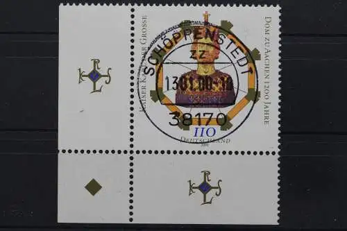 Deutschland (BRD), MiNr. 2088, Ecke li. unten, zentrischer Stempel, EST - 637044