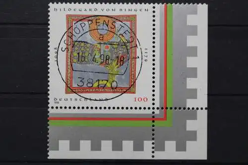 Deutschland (BRD), MiNr. 1981, Ecke re. unten, zentrischer Stempel, EST - 636861