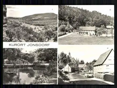 Jonsdorf, Zittauer Gebirge, Blick v. Nonnenfelsen, Kurpark, Teilansicht - 419616