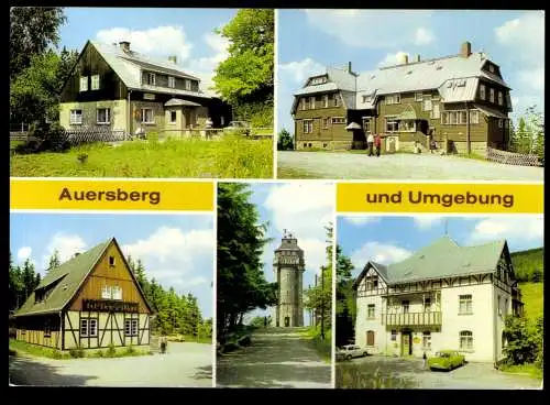 Auersberg/Erzgeb., Berghotel, Aussichtsturm, Köhlerhütte in Sossa - 420018