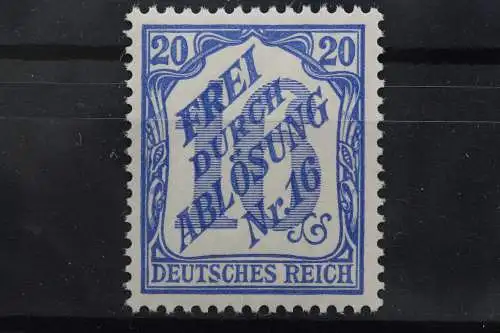 Deutsches Reich Dienst, MiNr. 13, postfrisch - 638645