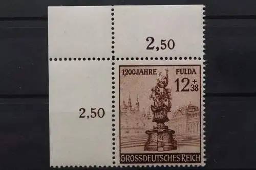 Deutsches Reich, MiNr. 886 PLF I, Ecke links oben, postfrisch - 637660