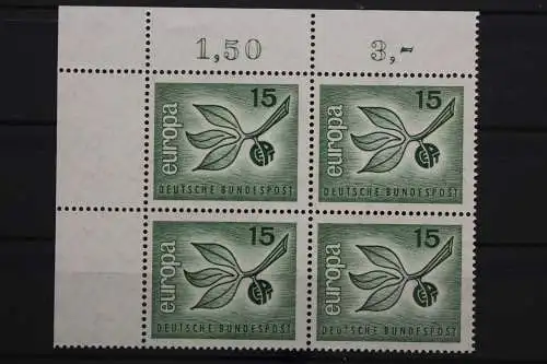 Deutschland, MiNr. 483, Viererblock, Ecke li. oben, postfrisch - 640693