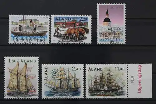 Aland, MiNr. 26-31, kompletter Jahrgang 1988, gestempelt - 639518