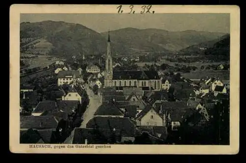 Hausbach, Teilansicht mit Kirche - 420516