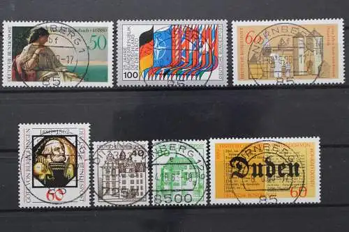 Deutschland (BRD), MiNr. 1033-1039, zentrisch Nürnberg, gestempelt - 640419