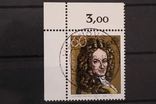 Deutschland (BRD), MiNr. 1050, Ecke li. oben, zentrischer Stempel, EST - 640123