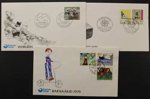 Färöer, MiNr. 42-47, Jahrgang 1979, FDC - 639868