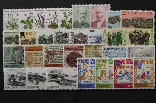 Färöer, MiNr. 48-78, Jahrgang 1980, 1981, 1982, postfrisch - 639535