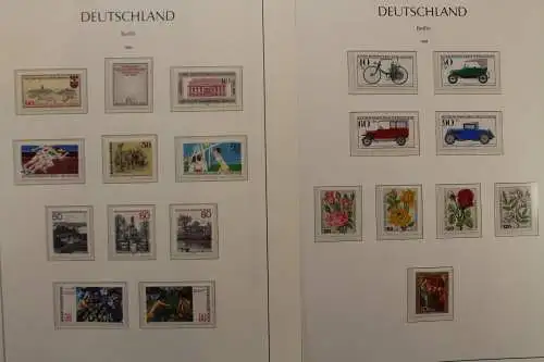 Berlin 1970-1990, postfrische komplette Sammlung auf Leuchtturm SF - 703962