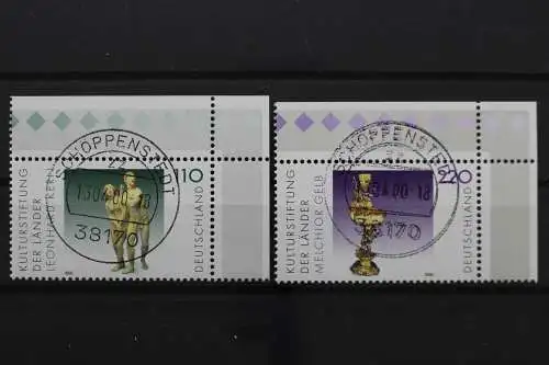 Deutschland, MiNr. 2107-2108, Ecke re. oben, zentrischer Stempel, EST - 639986