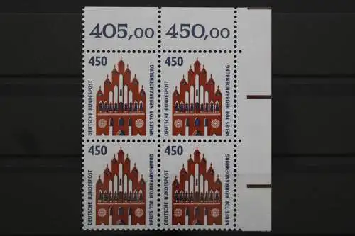 Deutschland, MiNr. 1623, Viererblock, Ecke re. oben, postfrisch - 640588