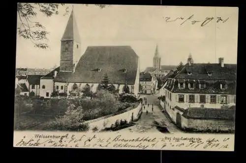 Weissenburg, Elsass, Ortsansicht bei der Luisenruh - 420377