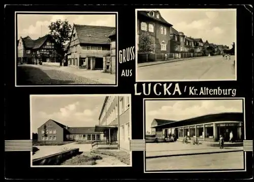 Lucka, Kr. Altenburg, 4 Ortsansichten - 420699