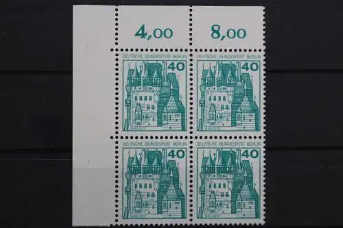 Berlin, MiNr. 535, Viererblock, Ecke links oben, postfrisch - 641098