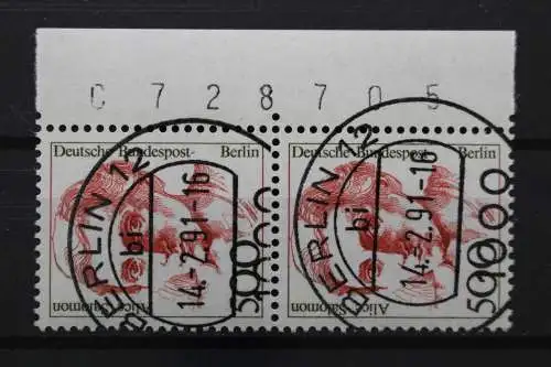 Berlin, MiNr. 830, Paar, re. Rand mit Bzn, gestempelt - 640361