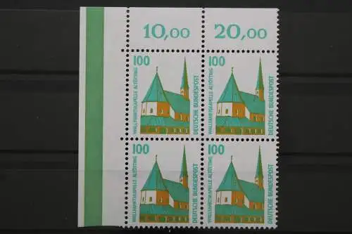 Deutschland, MiNr. 1406 A, Viererblock, Ecke li. oben, postfrisch - 640595