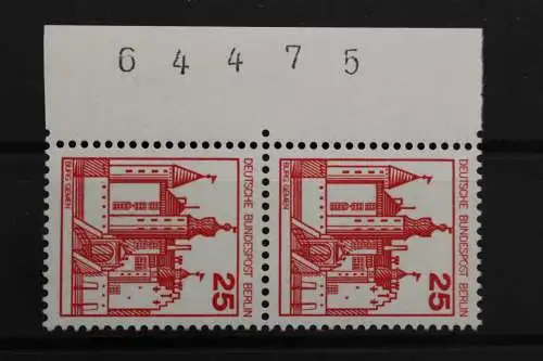 Berlin, MiNr. 587, senkrechtes Paar, Rand mit BZN, postfrisch - 641065