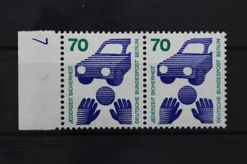 Berlin, MiNr. 453, w. Paar, li. Rand mit DZ 7 (blau), postfrisch - 643388